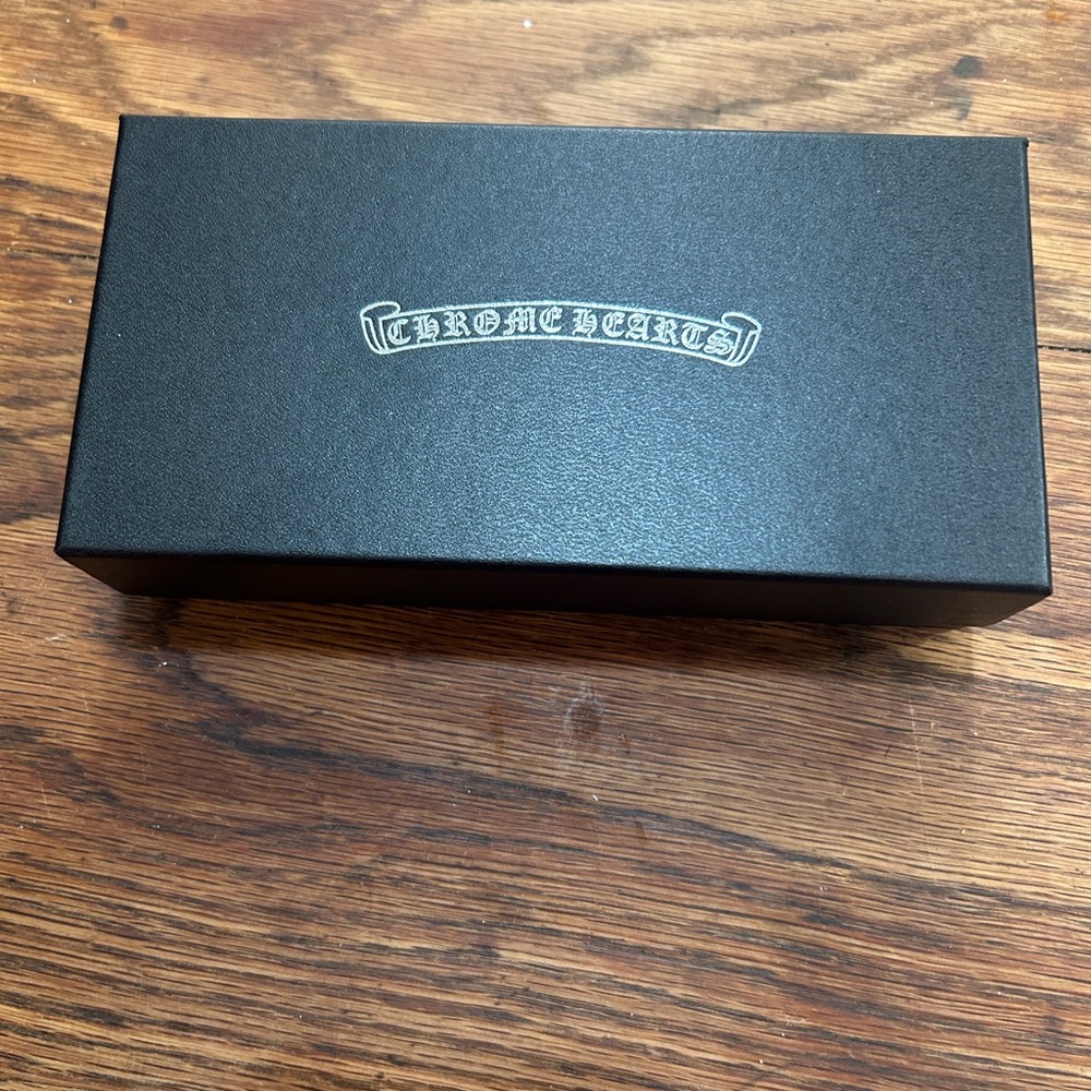 Chrome Hearts Clear Frame Glasses with Silver Accents - Picture 4 of 5